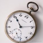 Vintage 1930s Enigma Pocket Watch - RARE Art-deco Antique Watch - Image 2