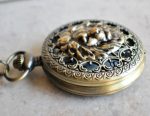 Lion Battery Operated Pocket Watch in Bronze - Image 3