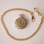 Vintage Saxony Mechanical Pocket Watch | Floral Watch for Ladies - Image 3