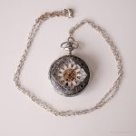 Vintage Skeleton Dial Mechanical Pocket Watch | Silver-tone Vest Watch - Image 2