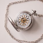Vintage Skeleton Dial Mechanical Pocket Watch | Silver-tone Vest Watch - Image 4