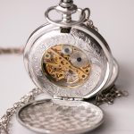 Vintage Skeleton Dial Mechanical Pocket Watch | Silver-tone Vest Watch - Image 8