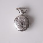 Vintage Aurore Mechanical Pocket Watch | Tiny Medallion Watch for Her - Image 2