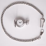 Vintage Aurore Mechanical Pocket Watch | Tiny Medallion Watch for Her - Image 4
