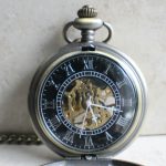 Mechanical Pocket Watch Koi Carp
