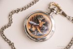 Vintage Stag Pocket Watch | Silver-tone Nature Pocket Watch - Image 3