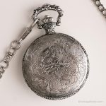 Vintage Silver-tone Gruen Pocket Watch | Personalized Grandpa Gift Watch - Image 6