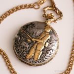 Vintage Fisherman Pocket Watch | Fishing Gift Watch for Men - Image 3