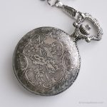 Vintage Railway Pocket Watch | Silver-tone Train Watch by Watch-it - Image 4