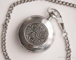 Vintage Mullingar Pewter Pocket Watch | Silver-tone Tribal Pocket Watch - Image 3