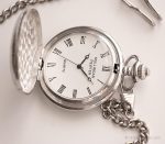 Vintage Mullingar Pewter Pocket Watch | Silver-tone Tribal Pocket Watch - Image 4