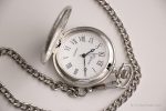 Vintage Ciprini Pocket Watch | Floral Pocket Watch with Roman Numerals - Image 4
