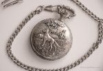 Vintage Rotary Pocket Watch | Silver-tone Hunter Pocket Watch - Image 3