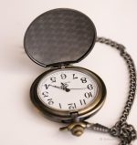 Vintage Gold-tone Dragon Pocket Watch | Intricate Floral Vest Watch - Image 5