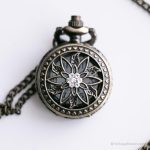 Vintage Floral Pocket Watch for Ladies | Pocket Watch Gift for Her