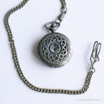 Vintage Floral Pocket Watch | Victorian Vest Watch - Image 2