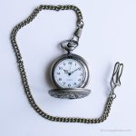 Vintage Floral Pocket Watch | Victorian Vest Watch