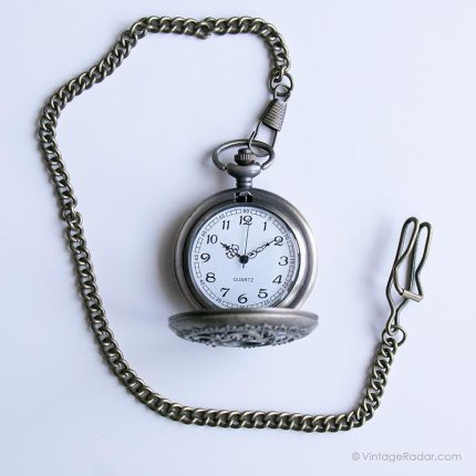 Vintage Floral Pocket Watch | Victorian Vest Watch