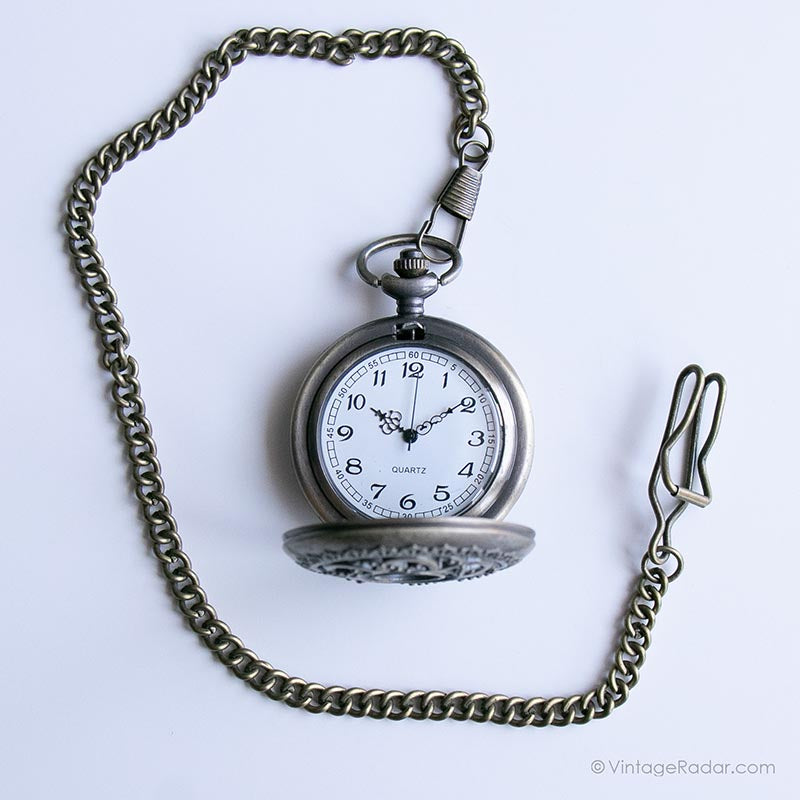 IMG_8581_43d0ff7d-13a4-4d2d-9a32-571718189f8c.jpg Vintage Floral Pocket Watch | Victorian Vest Watch - Image 1