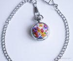 Vintage Floral Pocket Watch | Pocket Pendant Watch for Her - Image 2