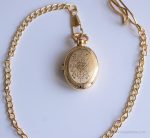 Vintage Butterfly Pocket Watch for Ladies | Elegant Gold-tone Pocket Watch - Image 3