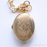Vintage Butterfly Pocket Watch for Ladies | Elegant Gold-tone Pocket Watch - Image 6