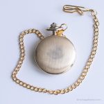 Vintage Gold-tone Pocket Watch | Elegant Vest Watch for Men Quartz - Image 3