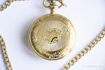 Vintage Luxury Pocket Watch | Elegant Gold-tone Pocket Watch - Image 4
