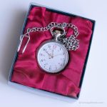 Vintage Elegant Pocket Watch | Silver-tone Vest Watch for Men - Image 2