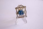 Blue Chelsea Pocket Watch Pendant for Women | Wedding Jewelry for Women - Image 2