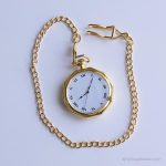 Vintage Luxury Pocket Watch | Elegant Gold-tone Vest Watch - Image 4