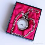 Vintage Luxury Collectible Pocket Watch | Silver-tone Vest Watch - Image 2