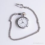 Vintage Elegant Unisex Pocket Watch | Two-tone Vest Watch - Image 3