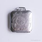 Vintage Square Pocket Watch | Collectible Floral Pocket Watch - Image 7
