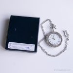 Vintage Elegant Pocket Watch | Silver-tone Vest Watch Roman Numerals - Image 6