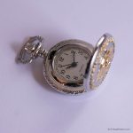 Tiny Vintage Pocket Watch with Rose Flower | Medallion Locket Watch - Image 2