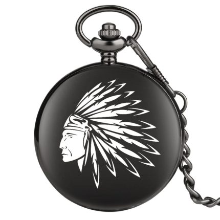 Indian Black Pocket Watch