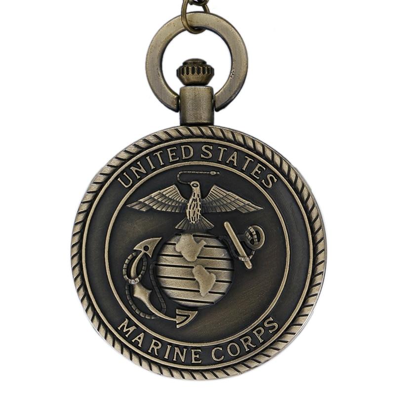 Marine-Corps-Pocket-Watch.jpg Marine Corps Pocket Watch - Image 1