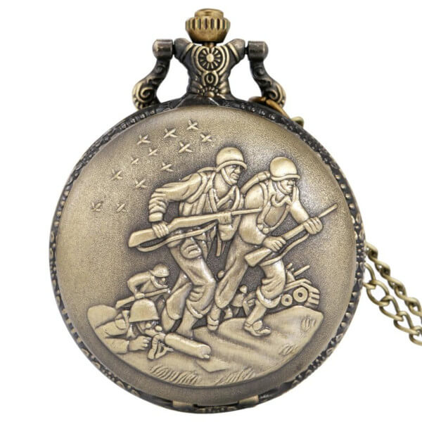 Montre-a-gousset-debarquement.jpg Gousset watch Disembarkation - Image 1