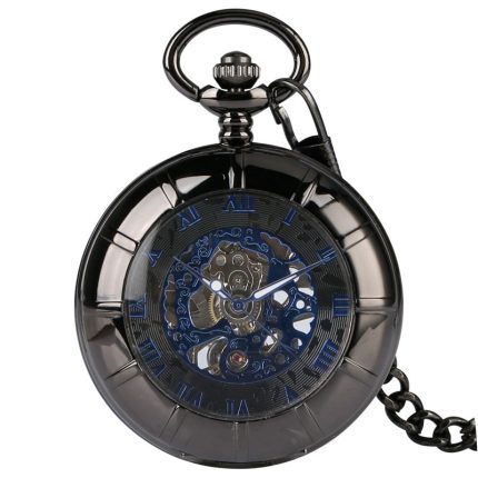 Mudder Steampunk Mechanical Skeleton Mocket Watch