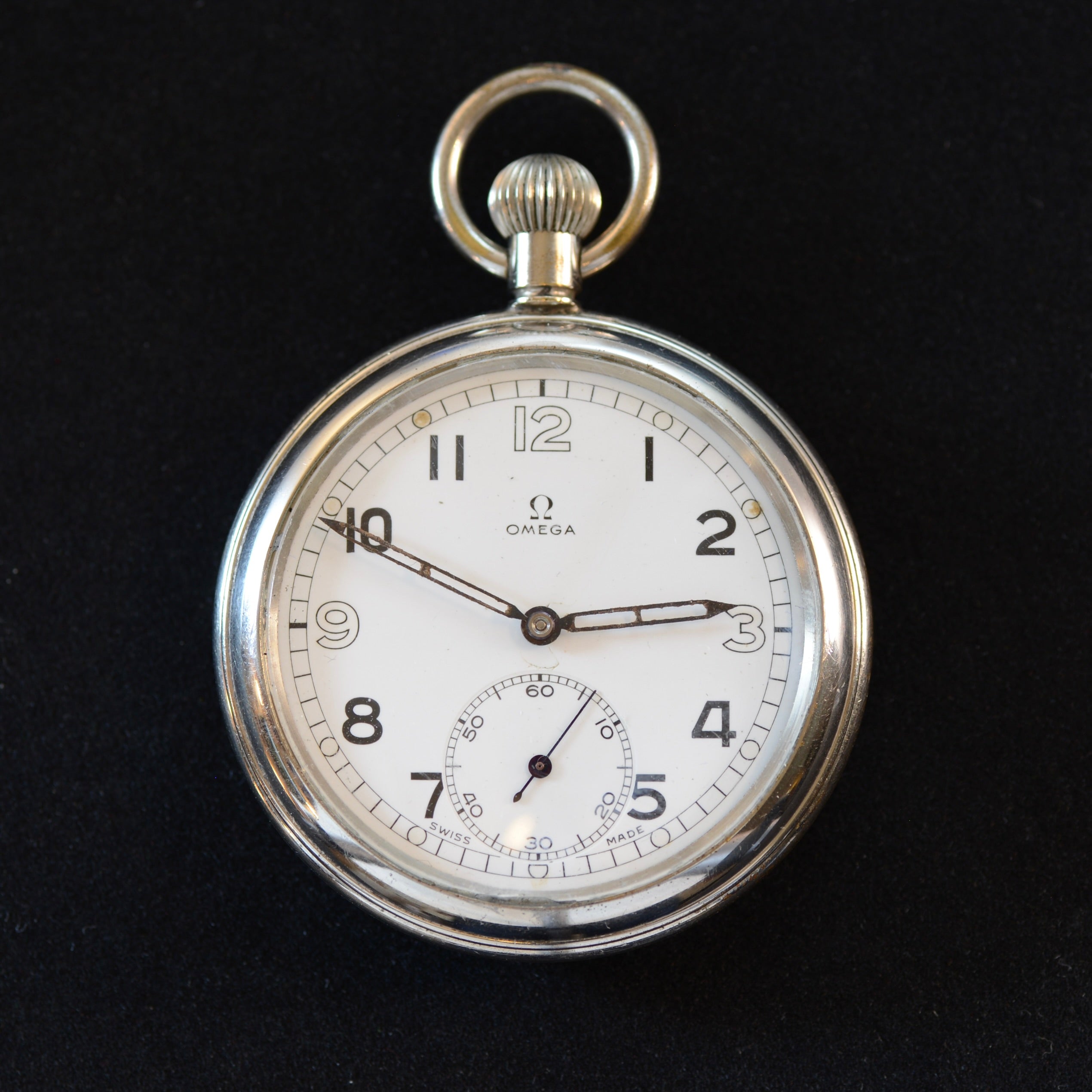 NKN_8924.jpg Omega Military Pocket Watch GSTP - Image 1