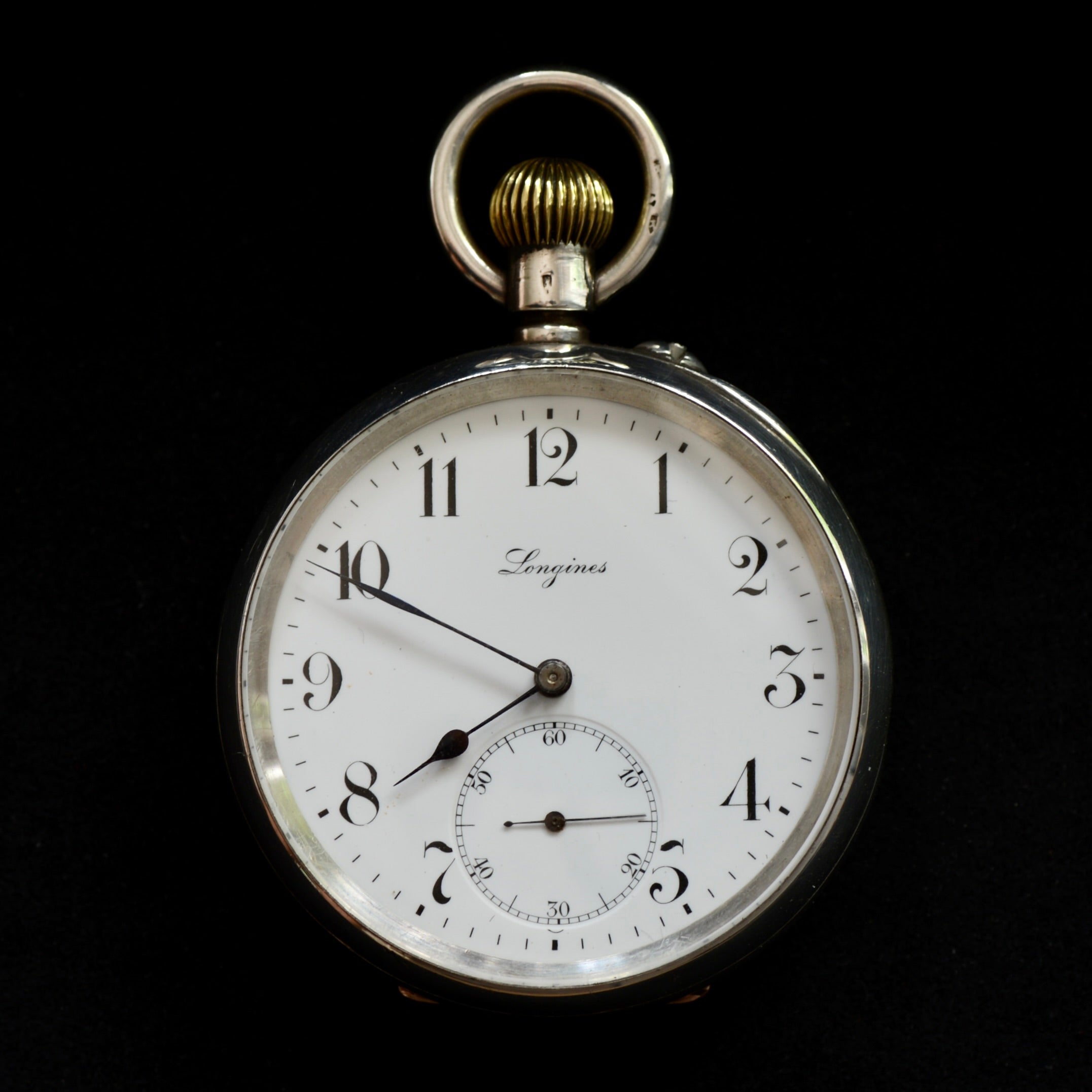 NKN_9078.jpg Longines Silver Pocket Watch ?C Sir John Bennett Cheapside London - Image 1