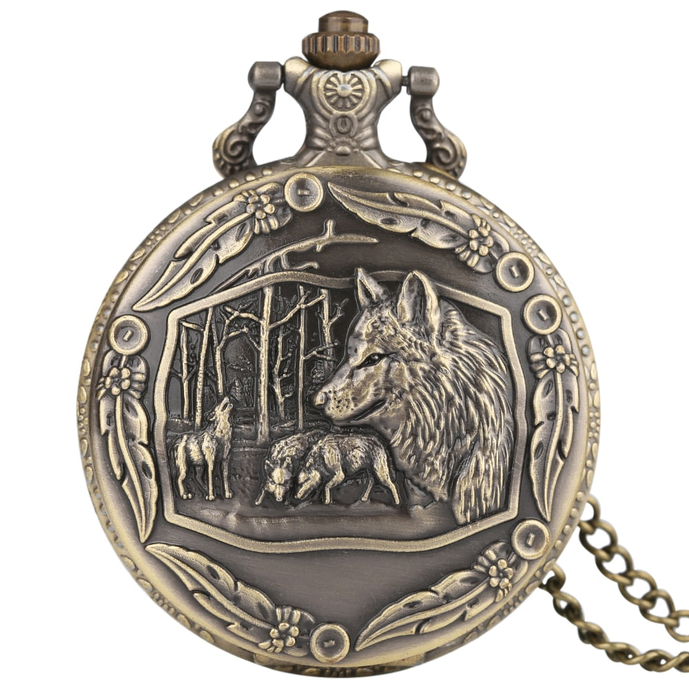 Pocket-Watch-Wolf-Design.jpg Pocket Watch Wolf Design - Image 1