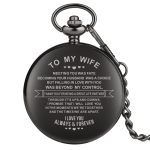 Quartz Pocket Watch To My Wife