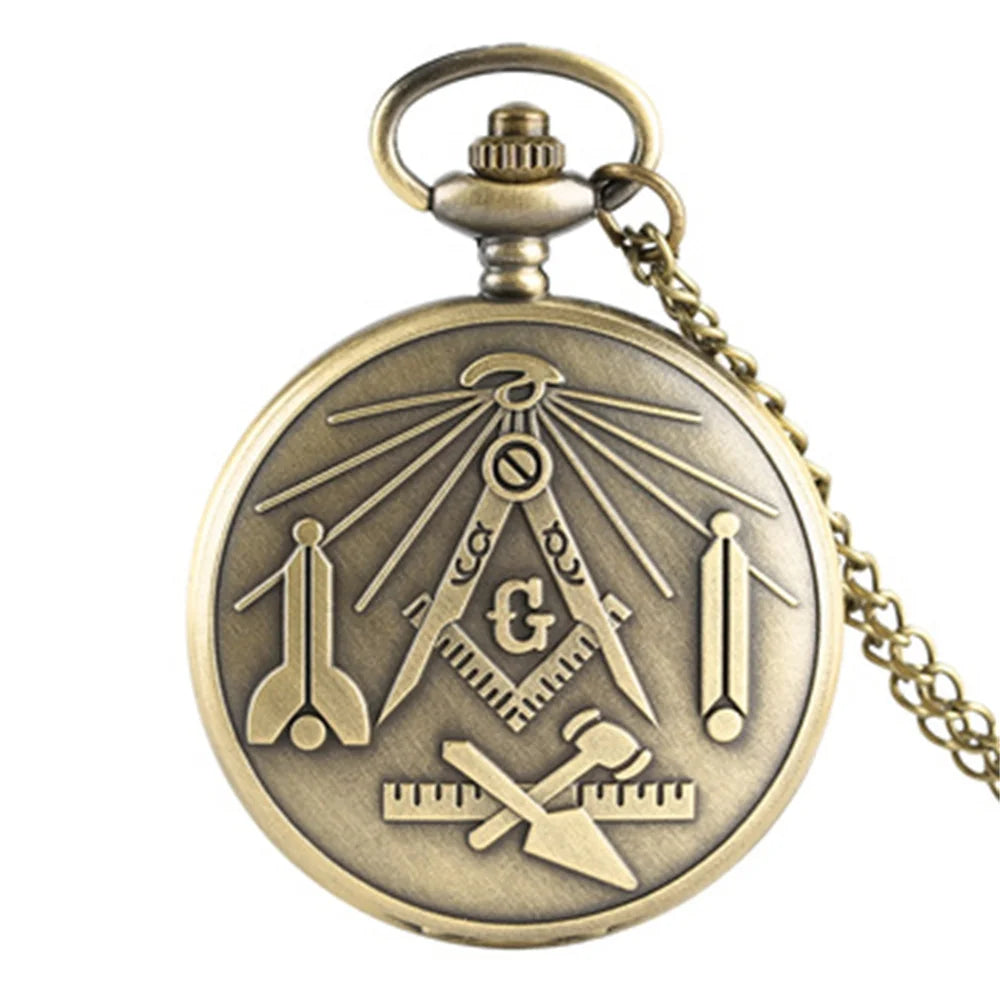 S2b4115afbe834e19be09b9d97c4bac530.jpg Masonic Pocket Watch - Image 1