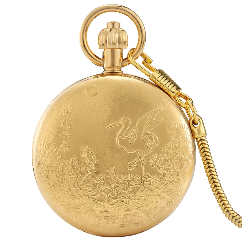 S45610453ffd74444b3a44e05372357c0l.jpg Gold Garden Pocket Watch - Image 1