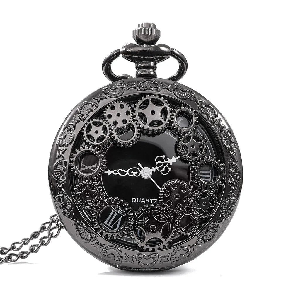 Sa7e390463fb842dd94bf600ee062e3e48.jpg Steampunk Gear Pocket Watch - Image 1