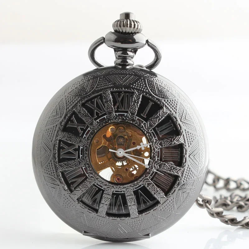 Sd57d9cd0a8f44be69c112a503b119f51k_1567aa18-736f-4ab6-b211-77b4ee46e6b9.jpg Jules Verne Mechanical Pocket Watch - Image 1