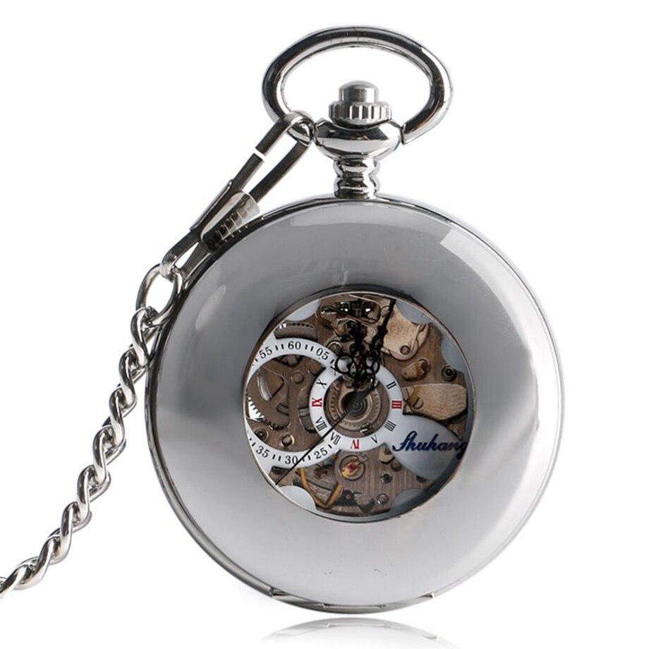 Silver-Half-Hunter-Pocket-Watch.jpg Silver Half Hunter Pocket Watch - Image 1