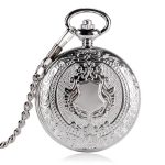 Silver Shield Full Hunter Pocket Watch
